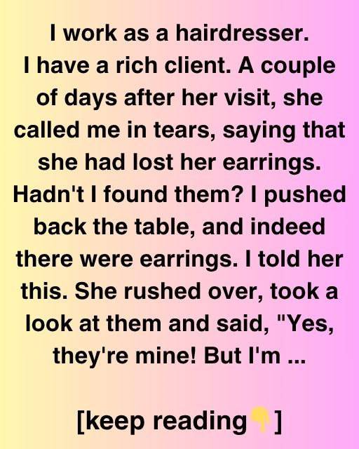 The Earrings Beneath The Chair