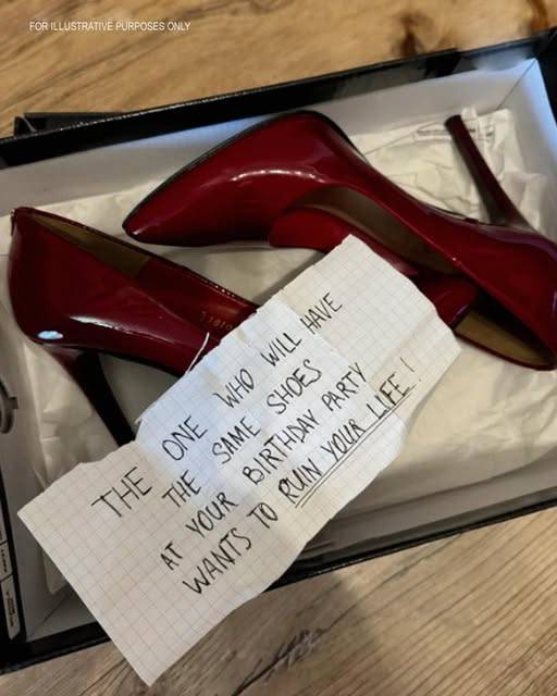 I Found Box with Shoes on My Doorstep with a Note: ‘THE ONE WHO WILL HAVE THE SAME SHOES AT YOUR BIRTHDAY PARTY TODAY WANTS TO RUIN YOUR LIFE”