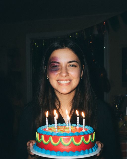 She Showed Up To My Party With A Black Eye—And Still Smiled Like Nothing Was Wrong