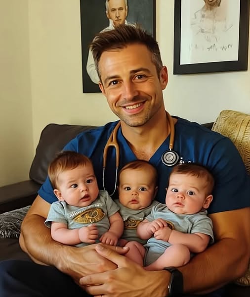Dr. Spellman adopted his sister’s triplets after she died during childbirth. But five years later, his world flipped…
