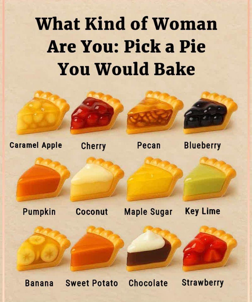What Type of Woman Are You? Pick a Pie to Discover Your True Personality