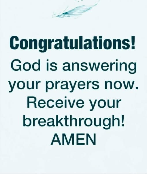 Congratulations: The Moment Your Prayers Go From Petition to Powerful Breakthrough