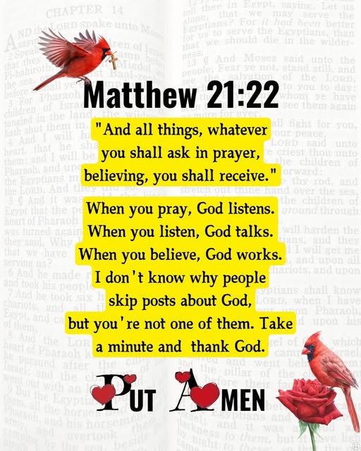 The Power of Believing Prayer: A Reflection on Matthew 21:22