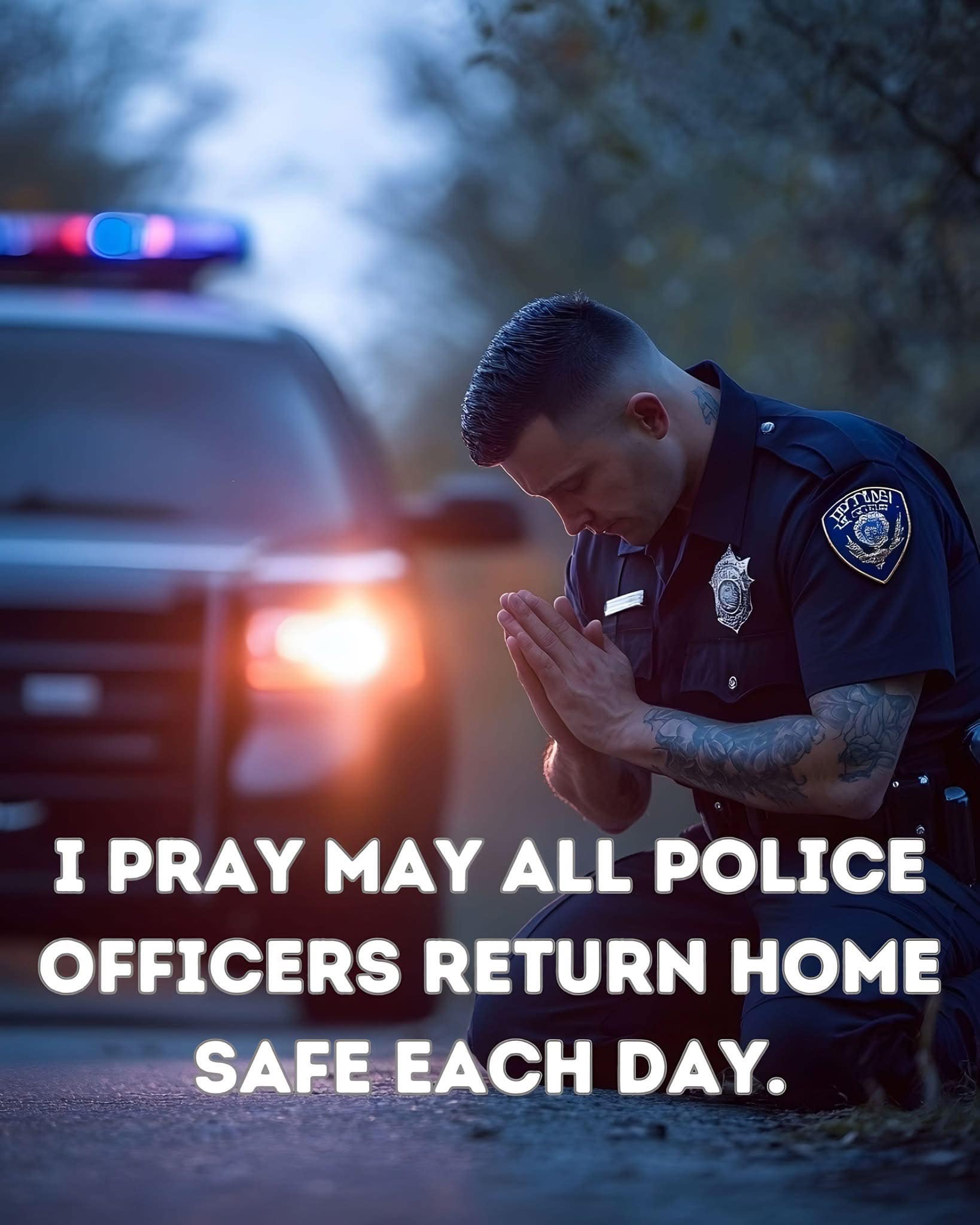 The Quiet Prayer: A Viral Photo That Reminds Us of the Daily Sacrifice of Police