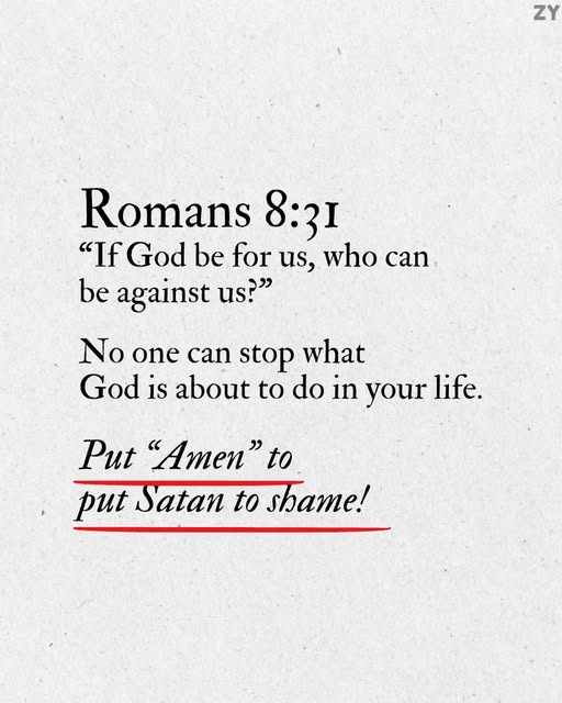 If God Is for Us, Who Can Be Against Us?