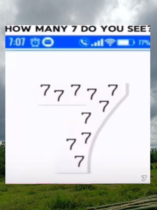 How many 7 are there! 😭💀