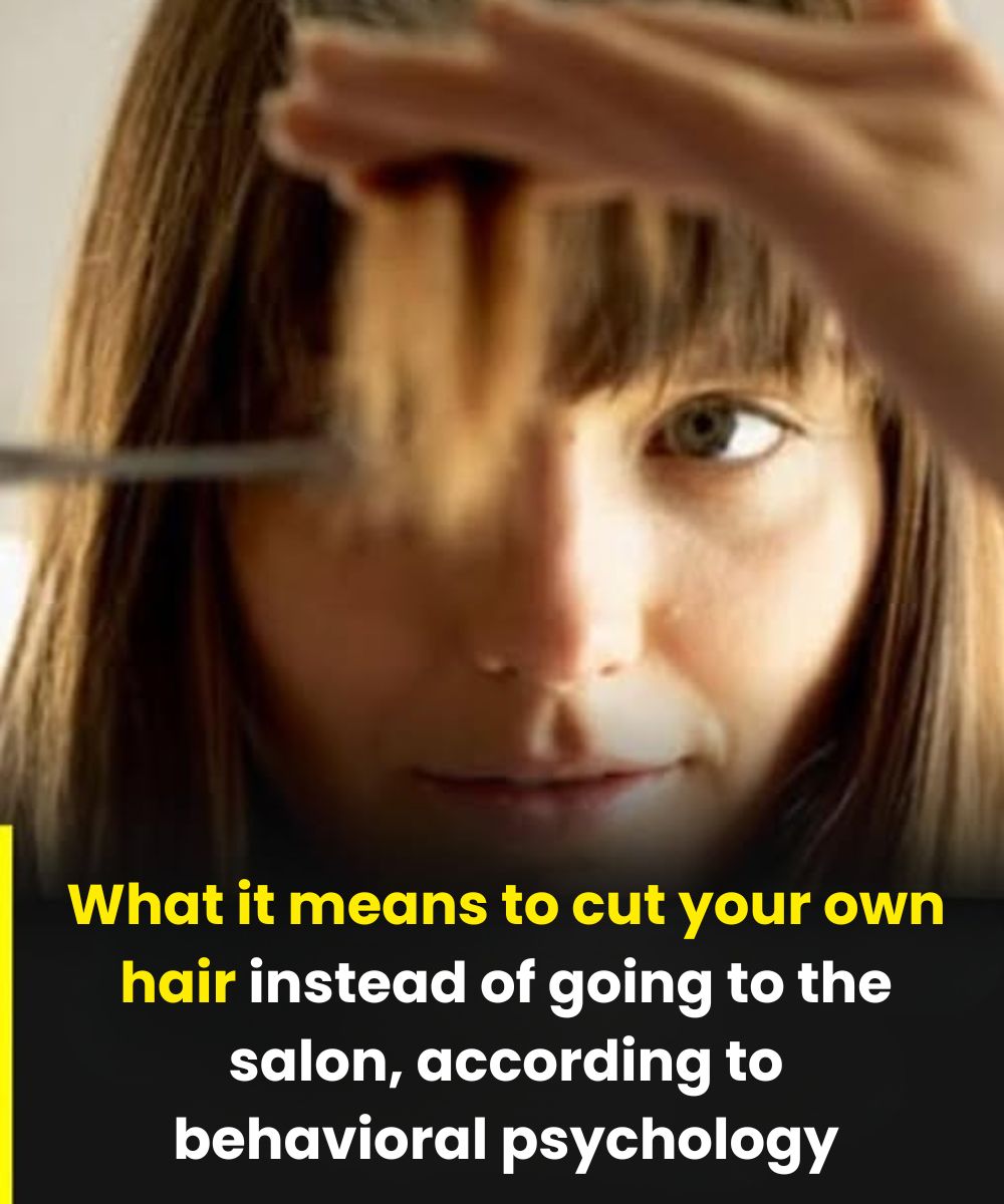 What does it mean for psychology if a person doesn’t go to a hairdresser and cuts their own hair?