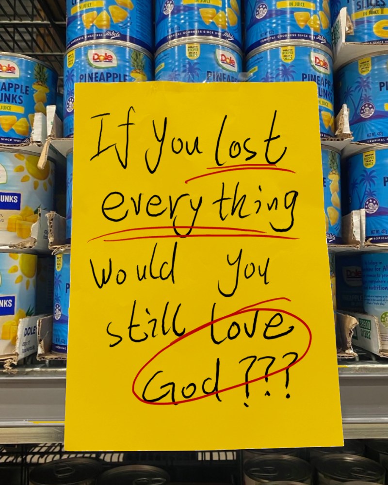 The Ultimate Test of Faith: "If You Lost Everything, Would You Still Love God?"