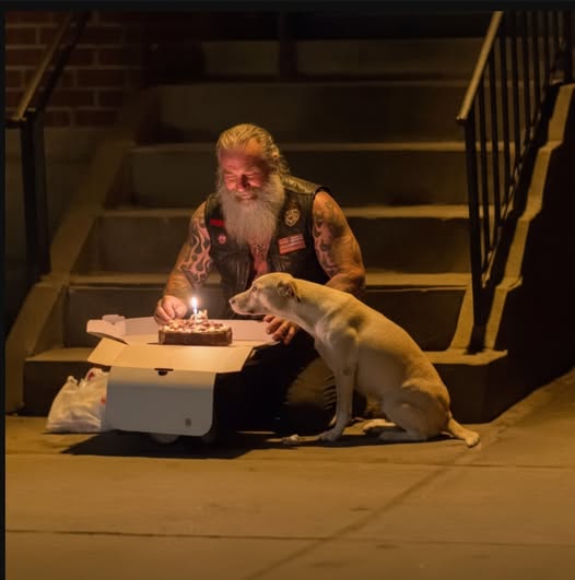 I Watched A Biker Celebrating His Dog Birthday At Midnight And Then I Learned The Heartbreaking Truth