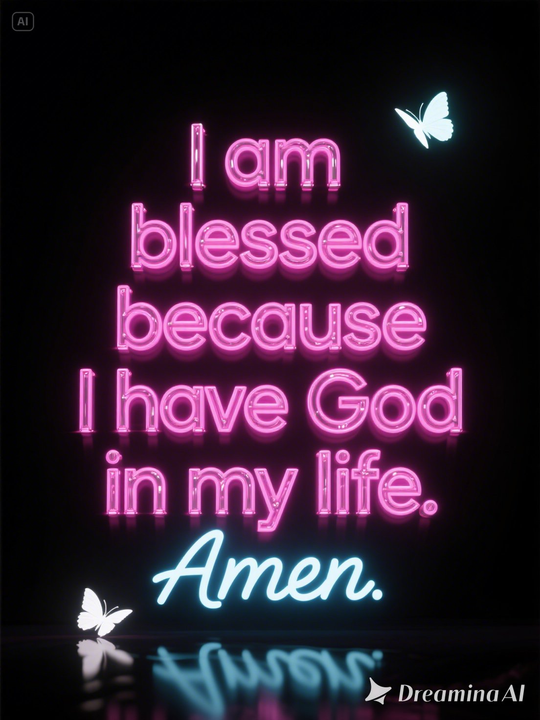 Neon Art Proclaims Faith and Gratitude