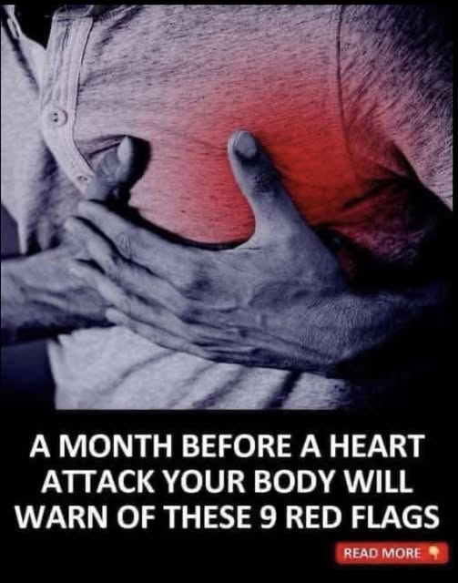 7 warning signs your body can send before a heart attack