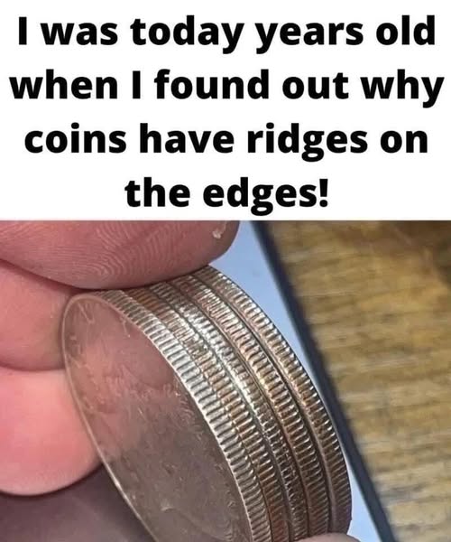Why coins have ridges🤯😮 on the edges!