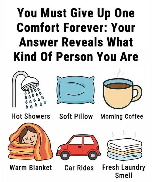 You Must Give Up ONE Comfort Forever