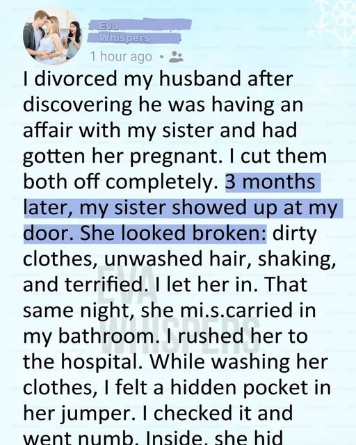 I Hated My Sister for Destroying My Marriage… Until the Night She Lost the Baby