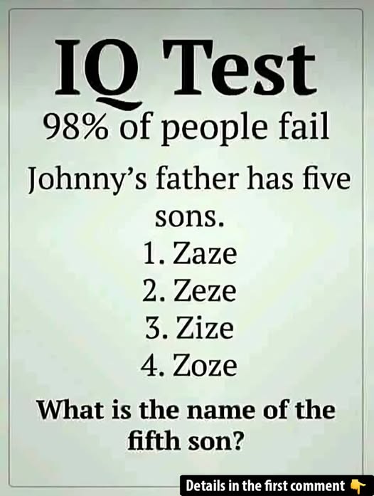 What Is the Name of the Fifth Son?