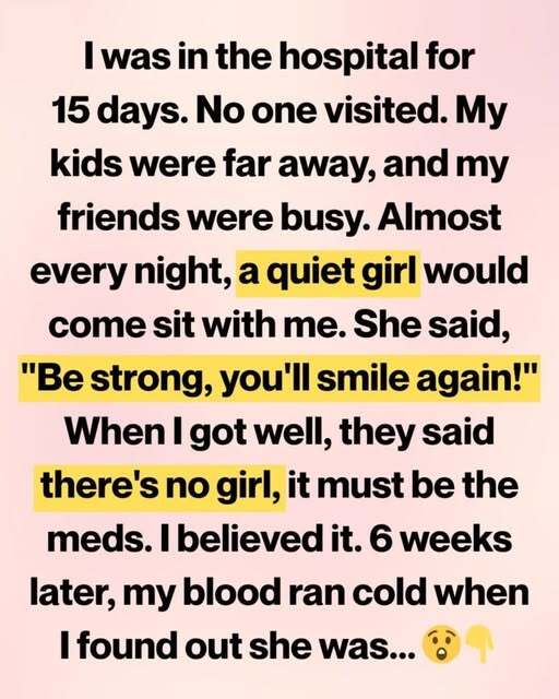 I Believed the Girl Who Kept Me Company in the Hospital Was a Dream—Until She Appeared at My Door
