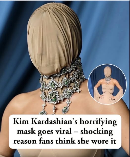K!m Kardashian’s bizarre mask sends the internet into a frenzy (link in comments