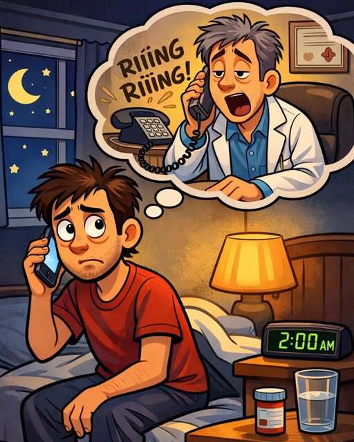 Jay calls up the docc at 2 AM.