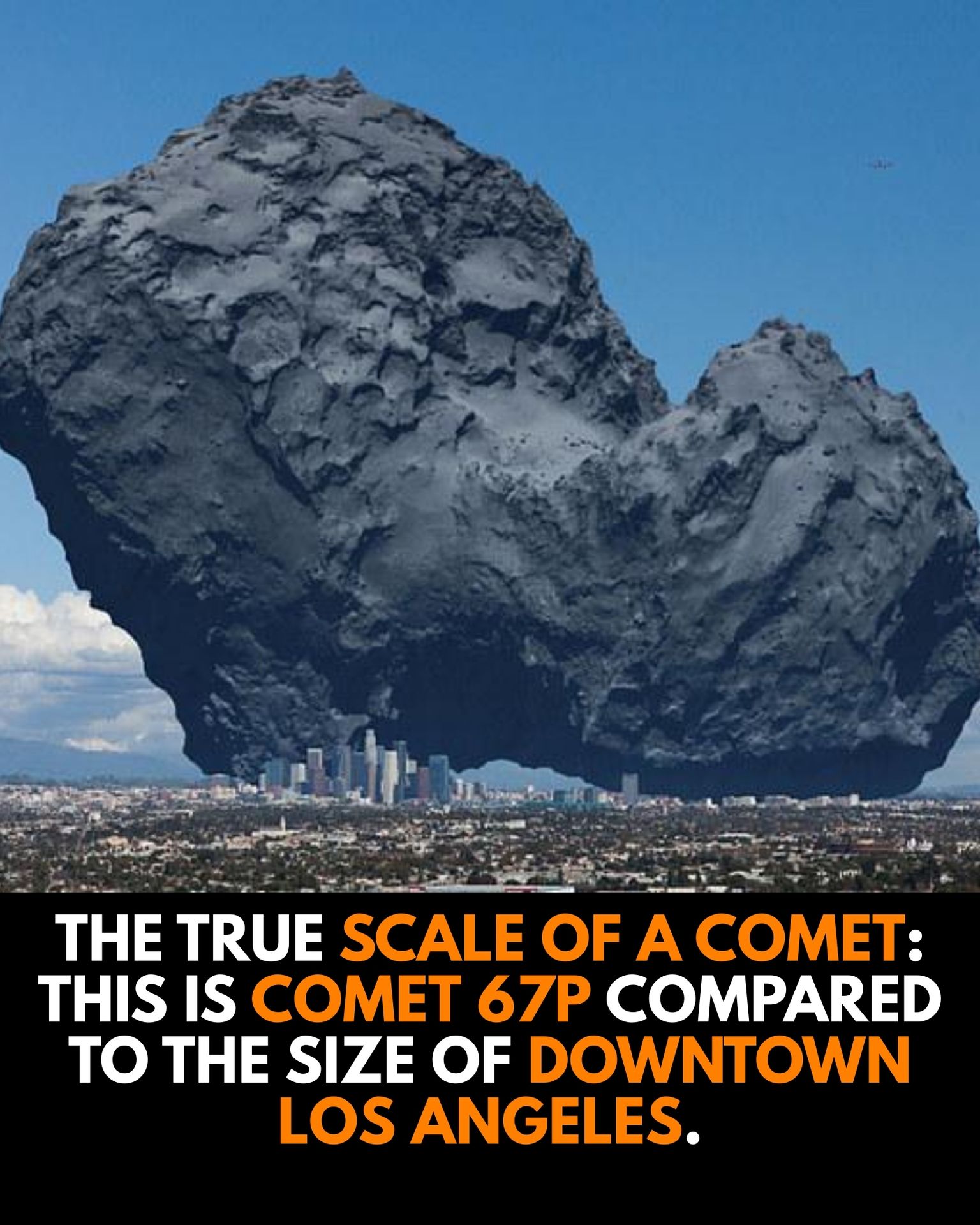 The Mountain in the Sky: Scaling Comet 67P