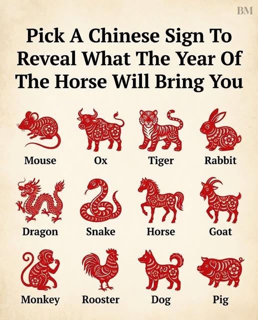 Pick a Chinese Sign and Discover What the Year of the Horse Will Bring You