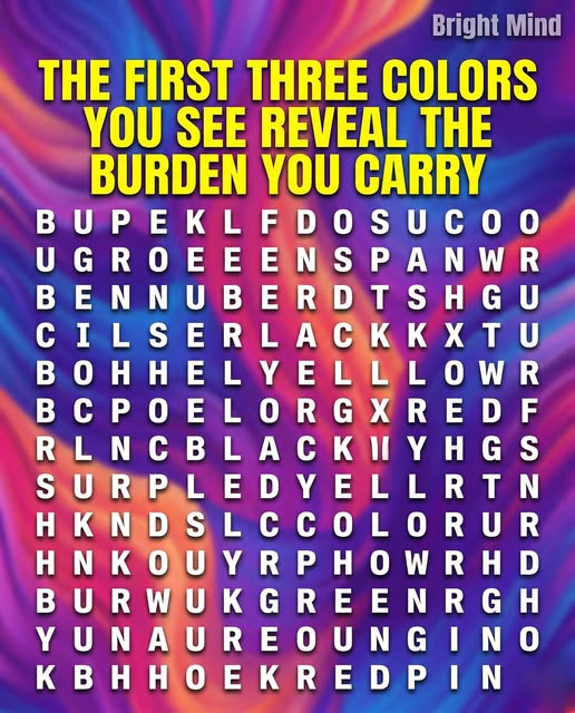 🎨 The First 3 Colors You Notice May Reveal Your Emotional State