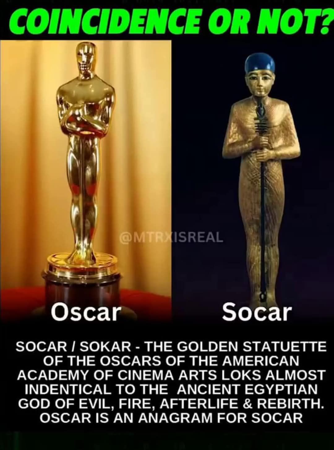 The Golden Mirror: The Surprising Parallels Between the Oscar and the Socar