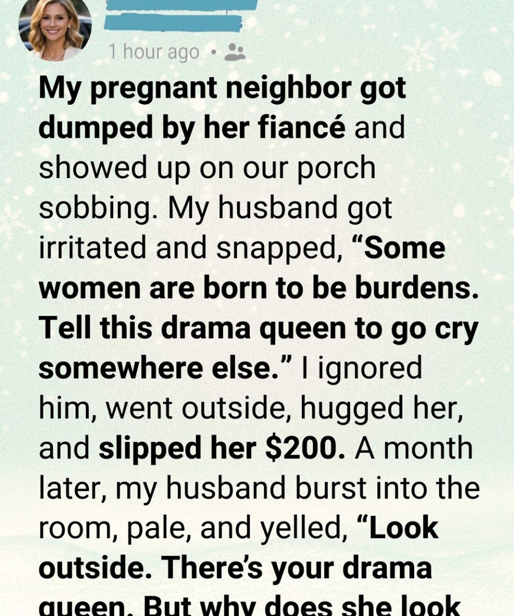 Comforting A Crying Pregnant Neighbor Revealed My Husbands Truly Darkest Secret