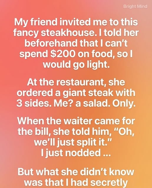 I Refused to Split the Bill… So I Gave Her Exactly What She Asked For