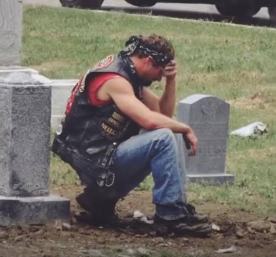 Biker’s Secret Graveside Visits